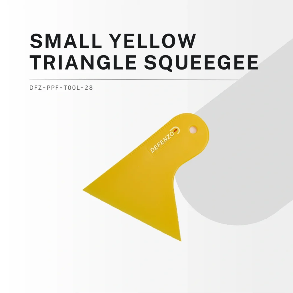 Defenzo Small Yellow Triangle Squeegee - defenzo.co.in